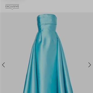 Solace London Blue Strapless Wedding Dress